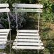 Paire d'anciennes chaises de jardin