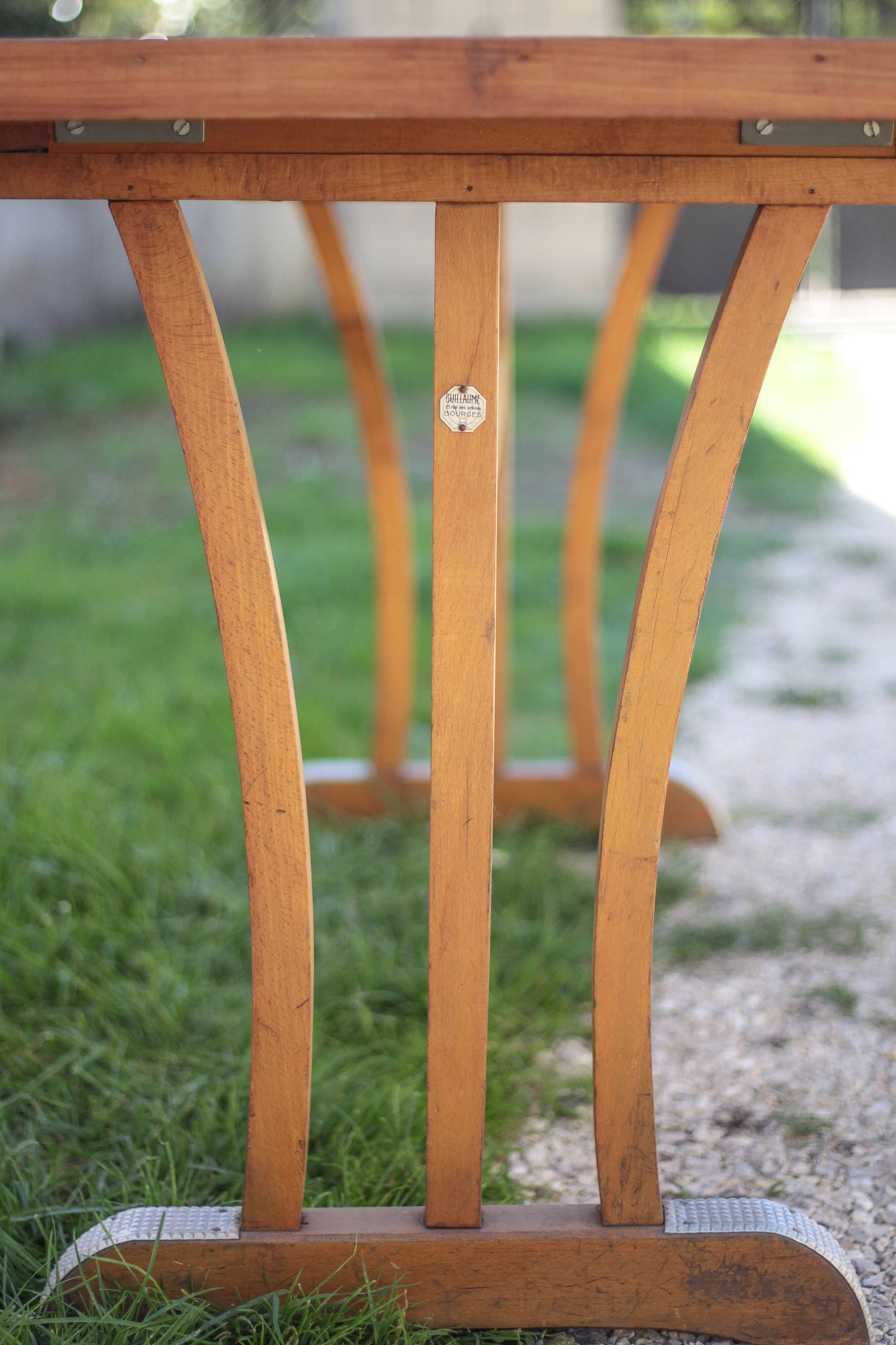Table bois vintage, table bistrot Maison Guillaume a Bourges, table d'appoi
