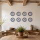 Flat plates Gien Renaissance, wall decoration