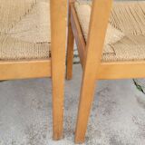 Pair of vintage Italian rope chairs - 1970s