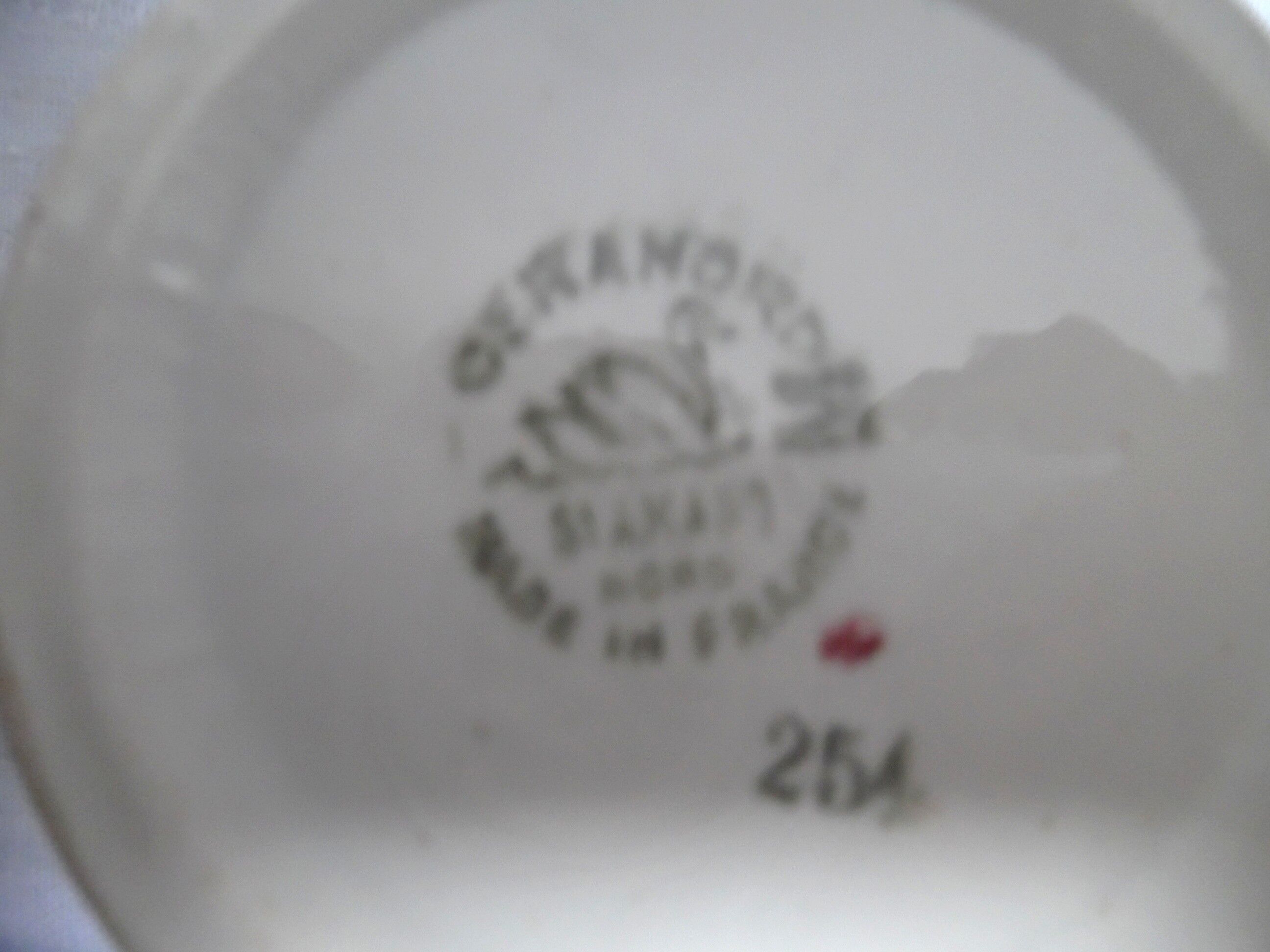 Duo of cups and saucers ceramic st amand