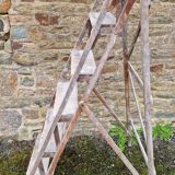 Antique wooden stepladder