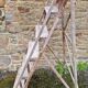 Antique wooden stepladder