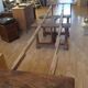 Table rectangulaire en bois avec 9 rallonges