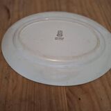 Oval earthenware plate Gien – Anthéor model – Hand-painted decoration