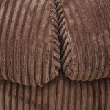 Brown corduroy modular sofa, 70s