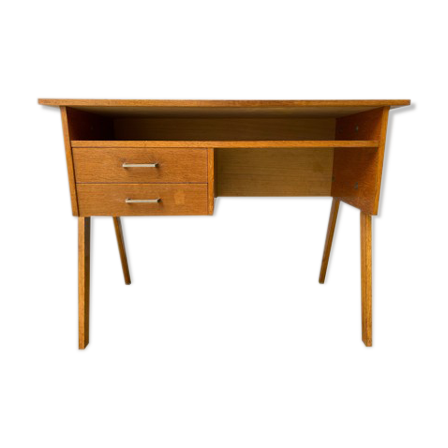 Bureau vintage pieds compas 1950