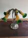 Amber green Tiffany lamp