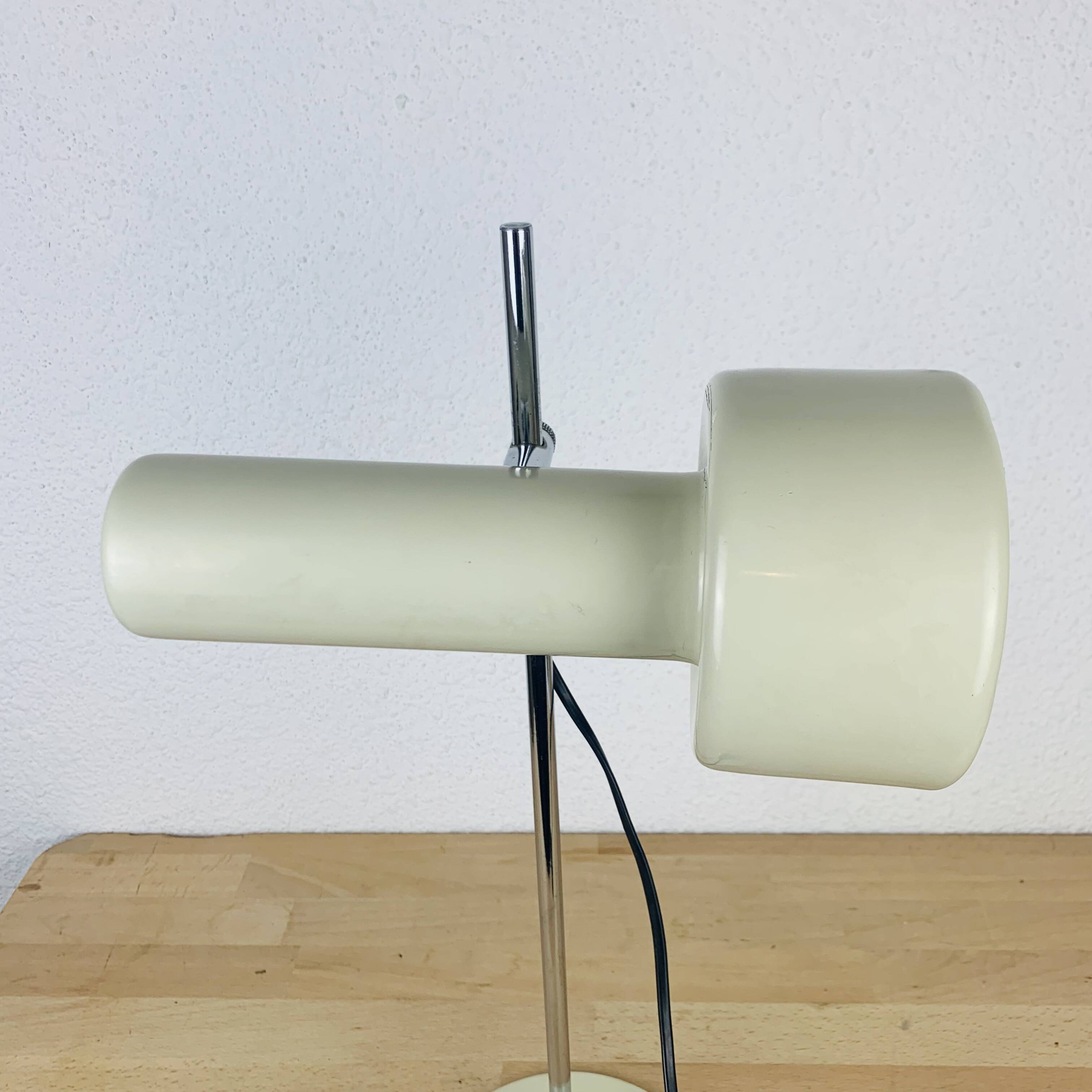 Desk spot lamp, 1950s, beige metal