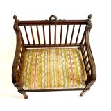 Old Louis XVI style armchair with wide seat