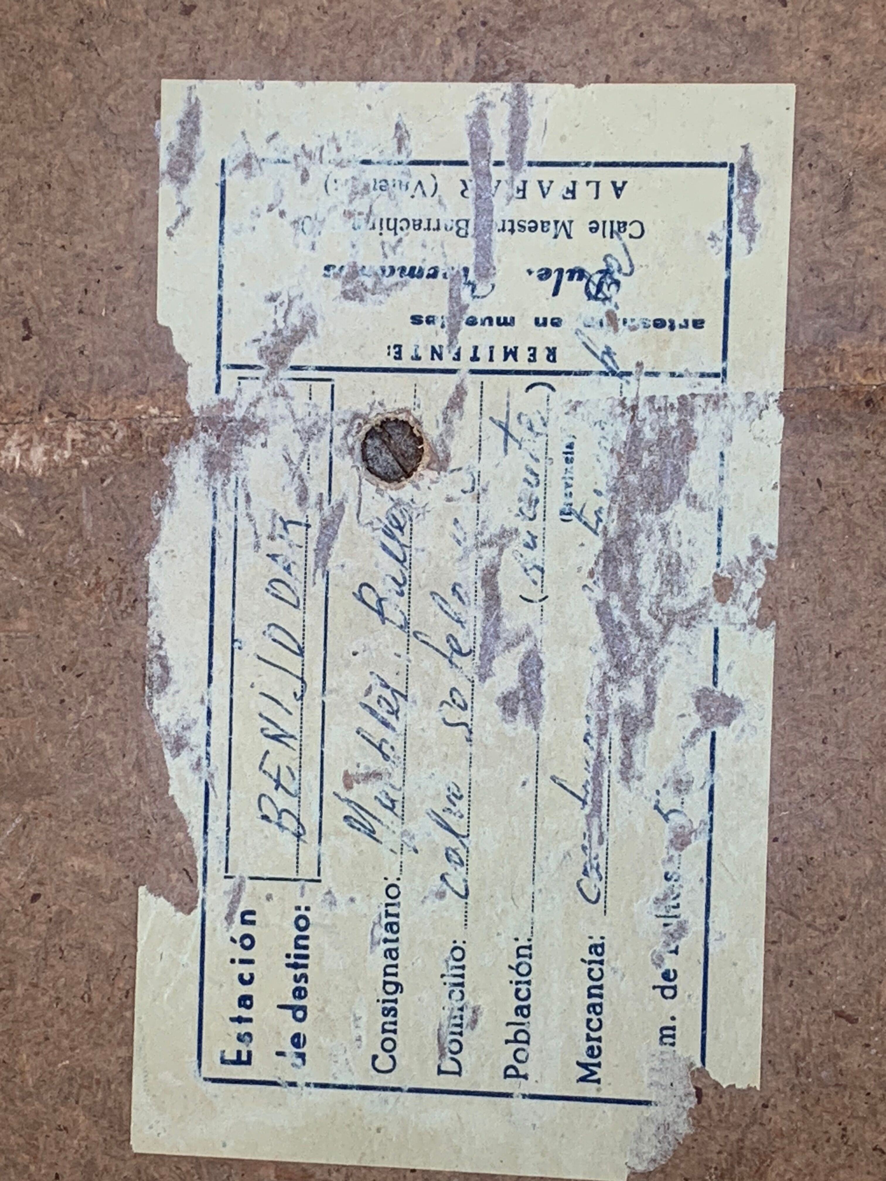 Vintage pedestal table turned wood and marble 1950