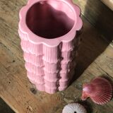Bamboo vase 50s pink