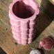 Vase bambou années 50 rose