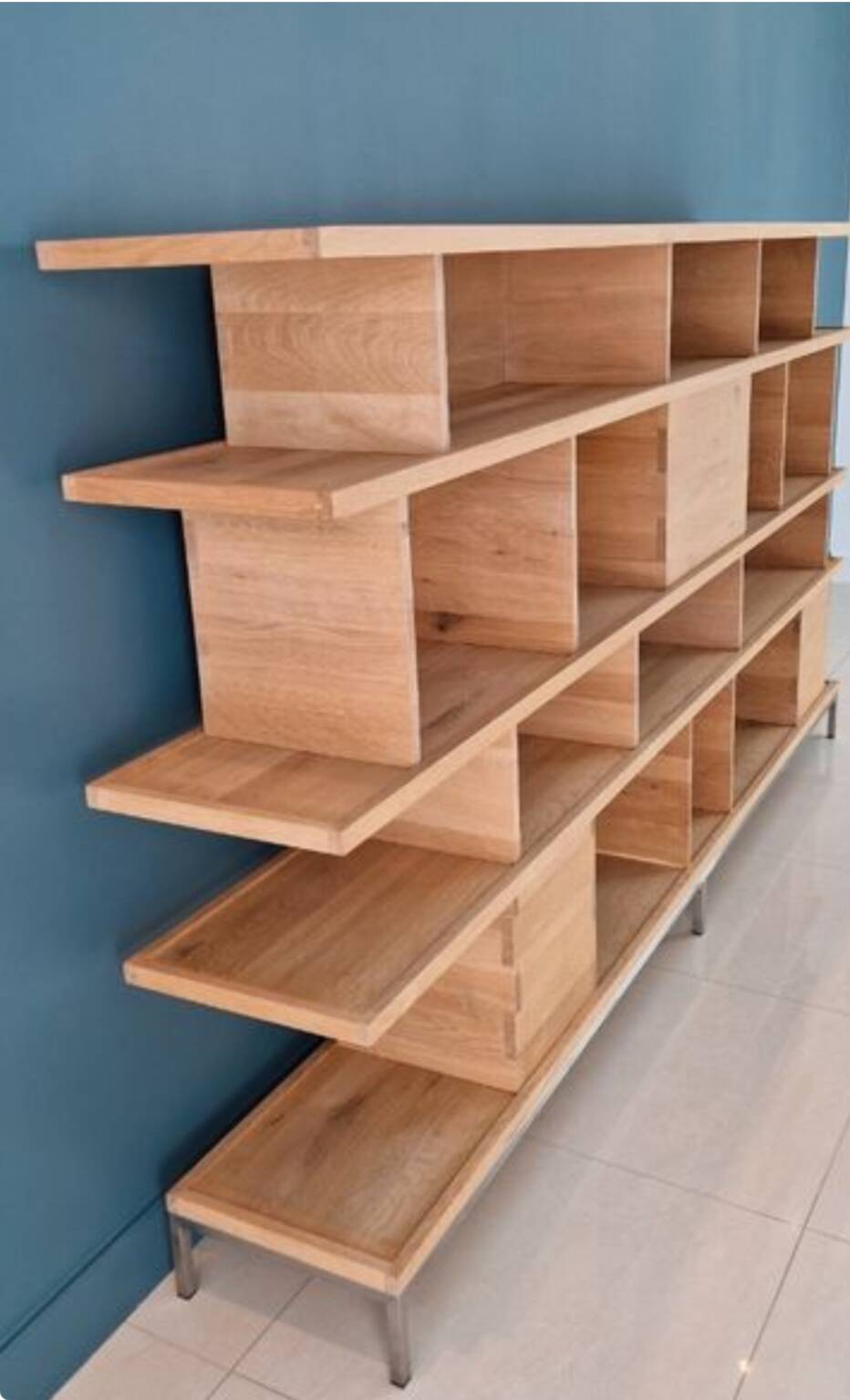 Ethnicraft solid oak library design