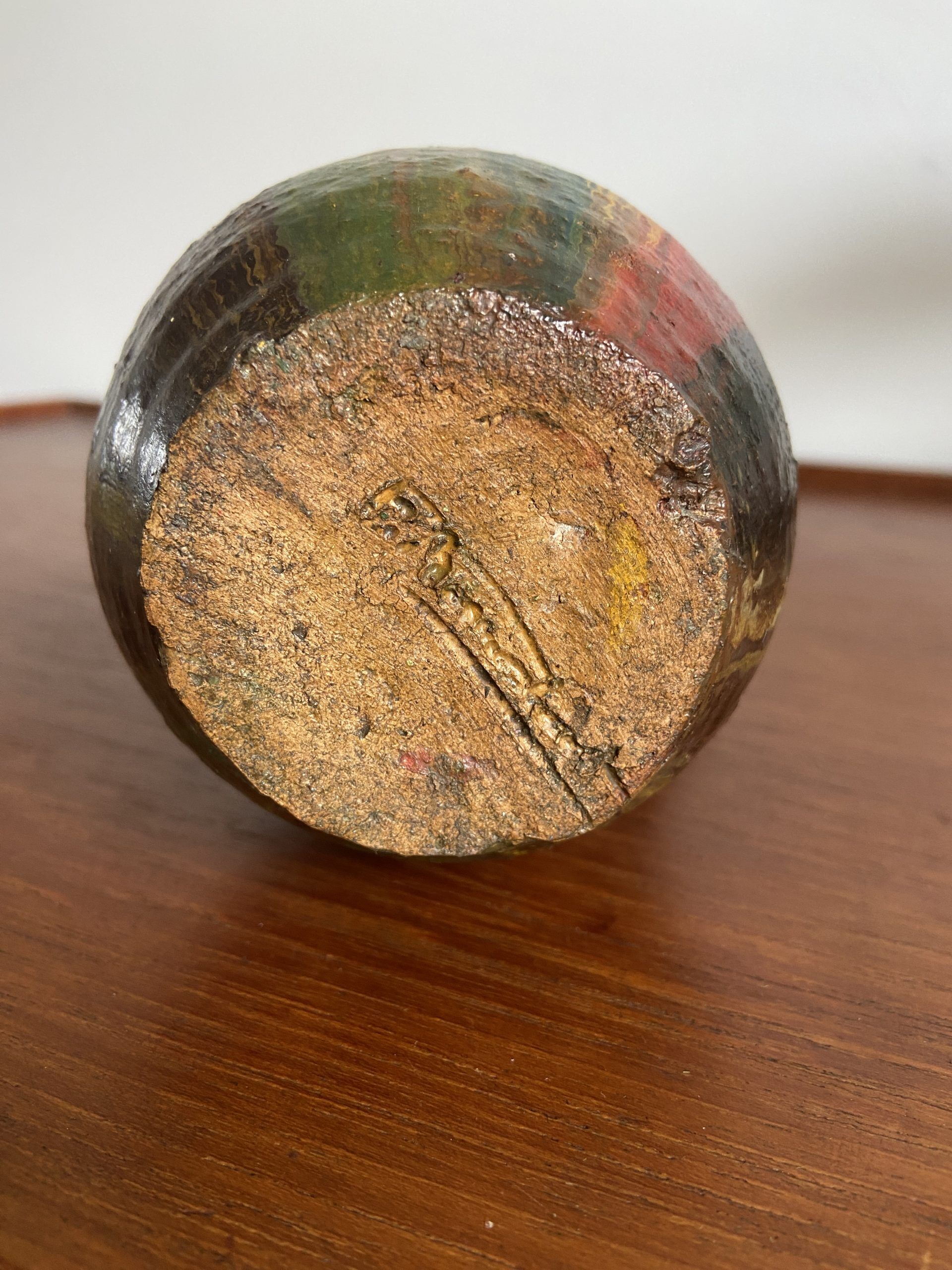 Glazed ceramic pitcher signed Fernand Baudat, 1960s