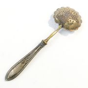 Absinthe spoon, brass, silver, Germany, early 20th century
