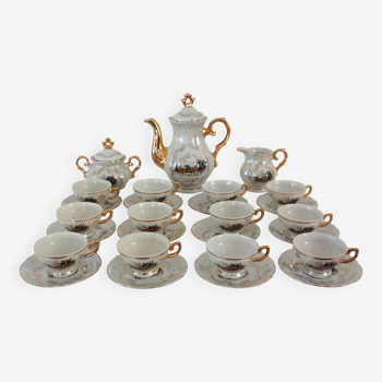 Coffee service 12 cups vintage Italian porcelain