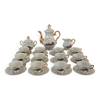 Coffee service 12 cups vintage Italian porcelain