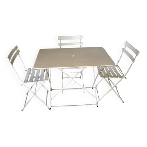 Salon de jardin pliant - bistrot chaises
