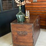 Old vintage wooden chest