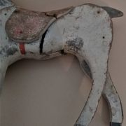 Jouet cheval en bois articulé ancien, début XXème
