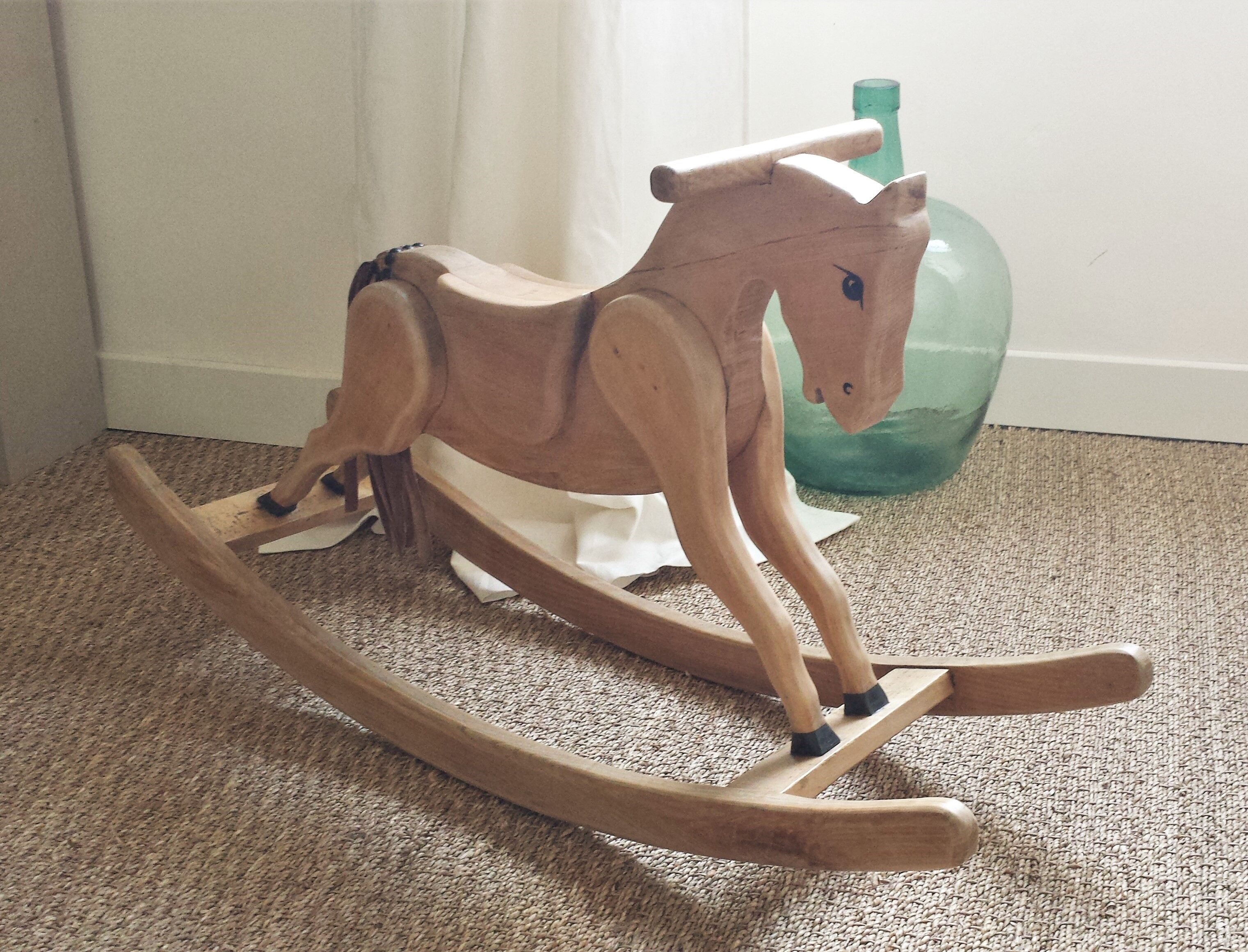 Rocking horse wood massif years 50/60