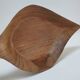 Vintage sculptural wooden pocket tray