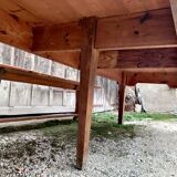 Very large bistro table and benches