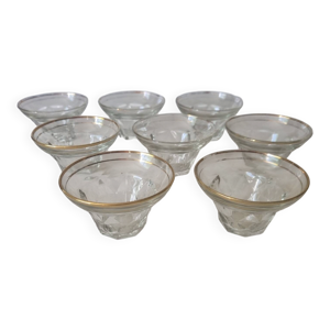 8 coupes a champagne - glace