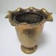Vintage solid brass flower spike vase