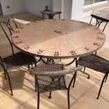 Table fer forgé / céramique