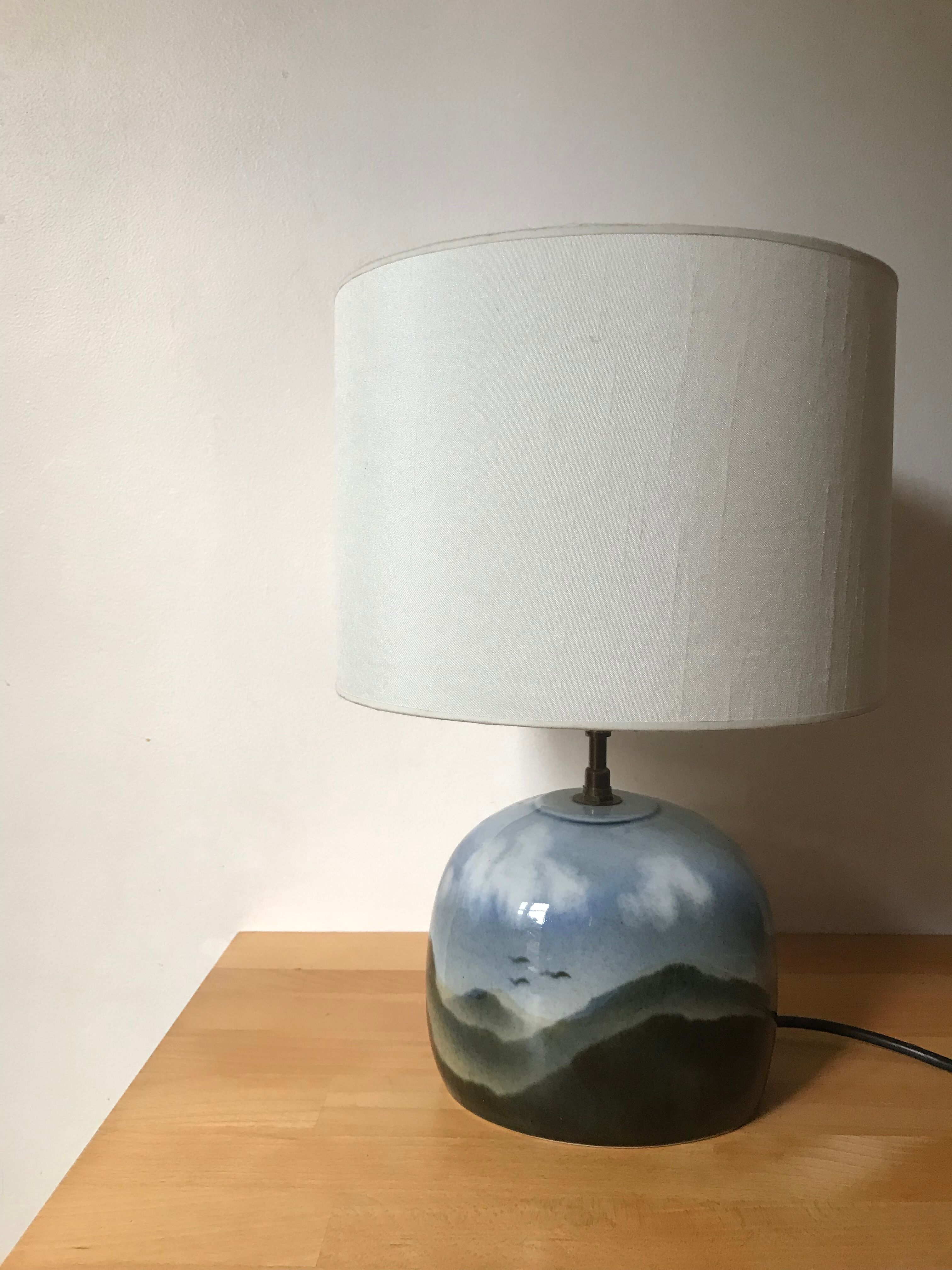 Lampe en céramique de Yves Mohy pour Virebent