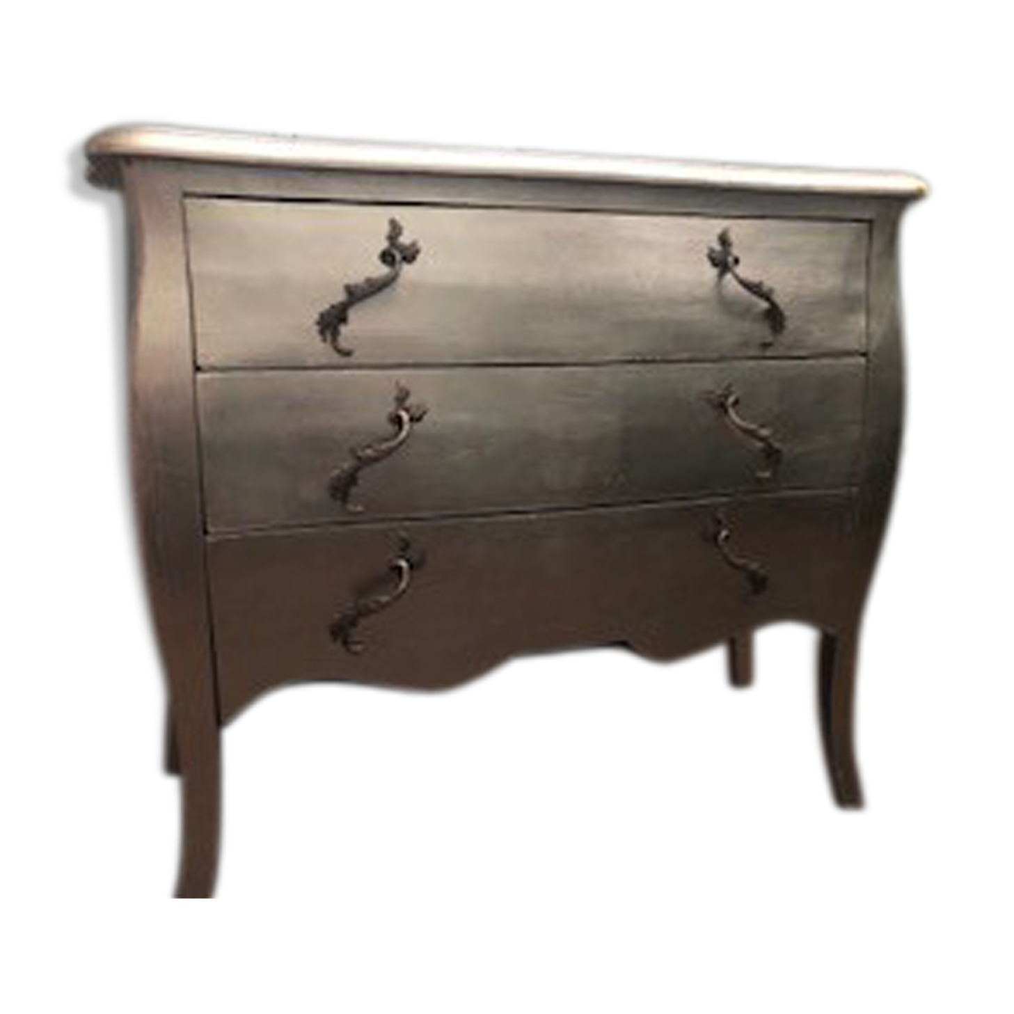 Commode argentée 3 tiroirs