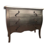 Commode argentée 3 tiroirs