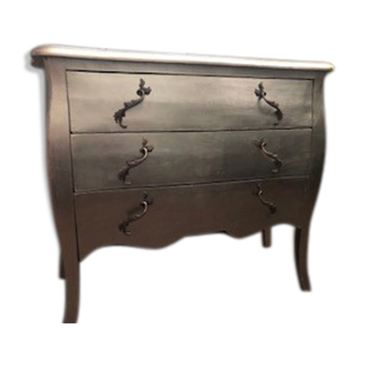 Commode argentée 3 tiroirs