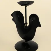 Paire de bougeoirs oiseaux