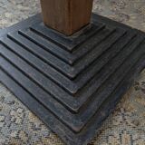 Bistro table in wood and metal