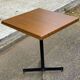 Square bistro table with a wooden central leg Werzalit Bordeaux - France