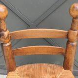 Old small straw chair
