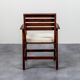 Oak armchair from the 50s with Lelièvre buckle cushion
