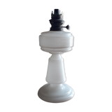 White glass kerosene lamp