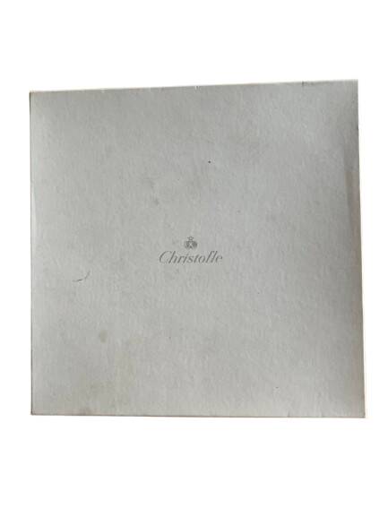 Small silver-plated plate from the Christofle brand