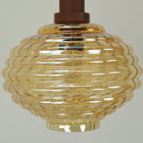 Suspension en verre du milieu du siècle années 1960