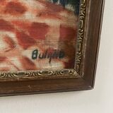 Early 20th century painting "The apple bowl" signed Buland