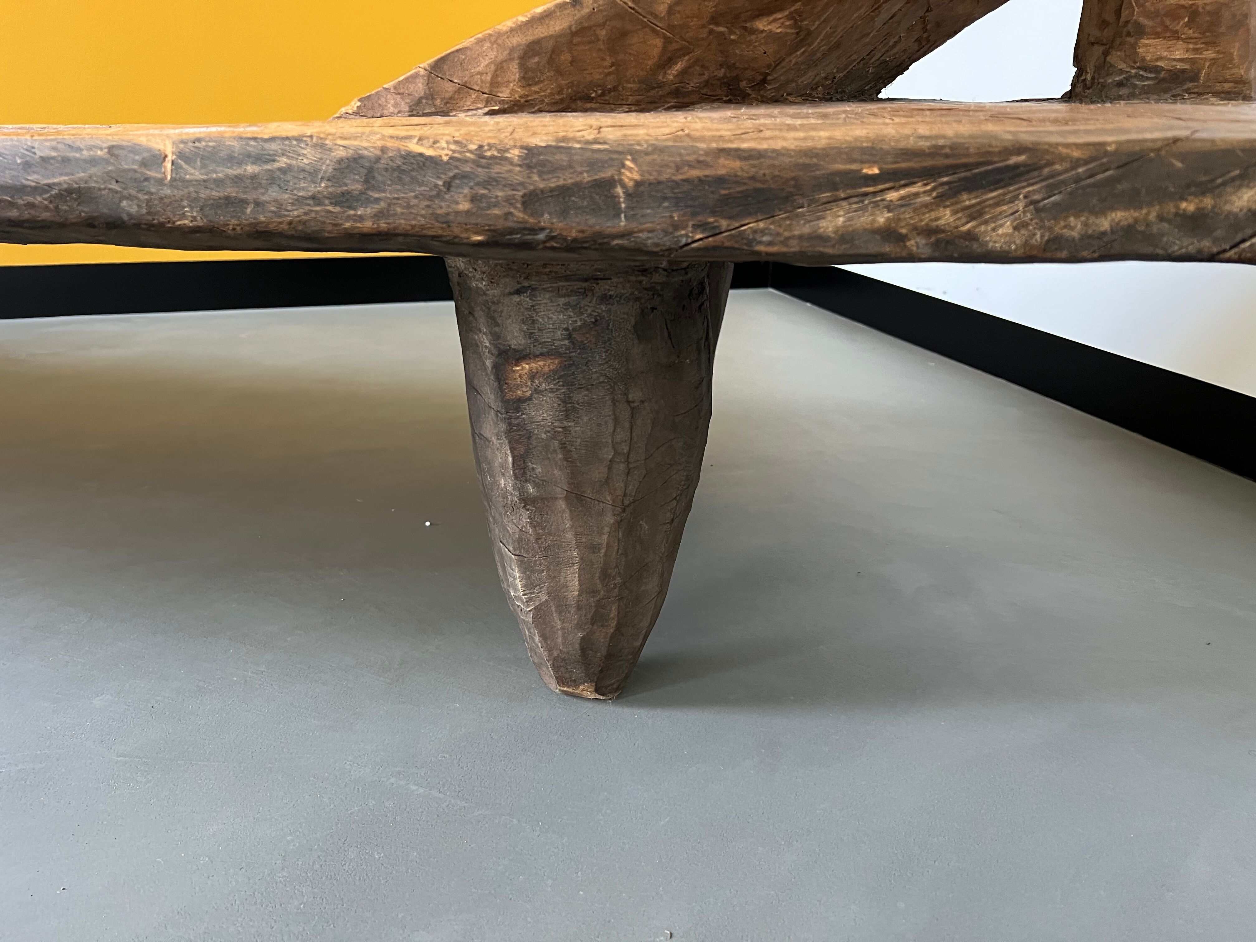 African Senoufo bench, bed, Ivory Coast, 50s