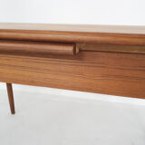 Scandinavian modern teak extendable dining table, 1960's