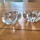 Daum France crystal salt and pepper shakers