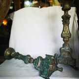 Pair of church candleholders, 19th century