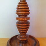 Turned wooden lamp base, 1970