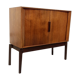 Mid-century audio cabinet with sliding door